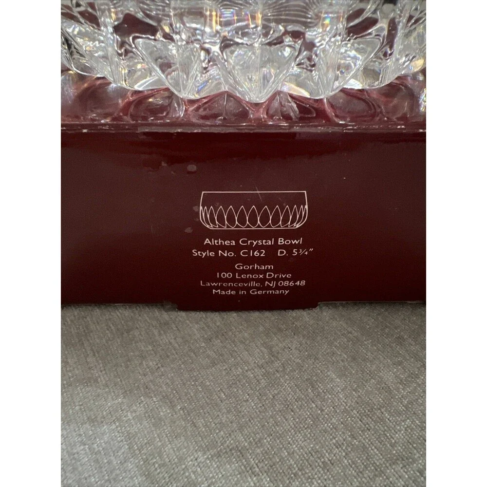 Vintage Gorham Althea Full Lead Crystal 5 3/4